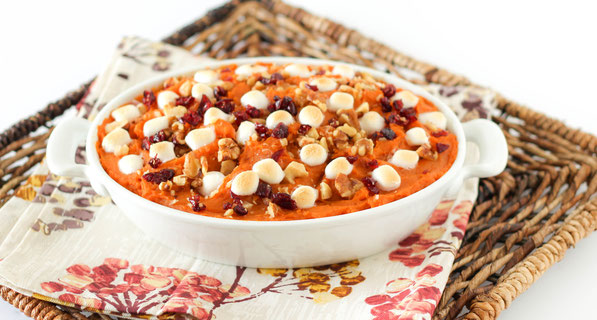 Lighter sweet potato casserole recipe