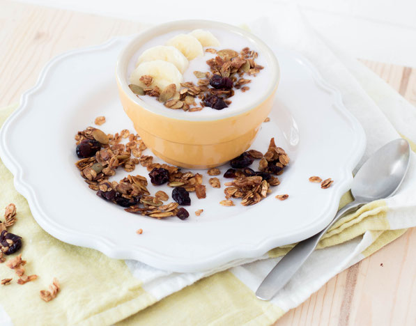 There are just two steps to making this easy homemade granola!