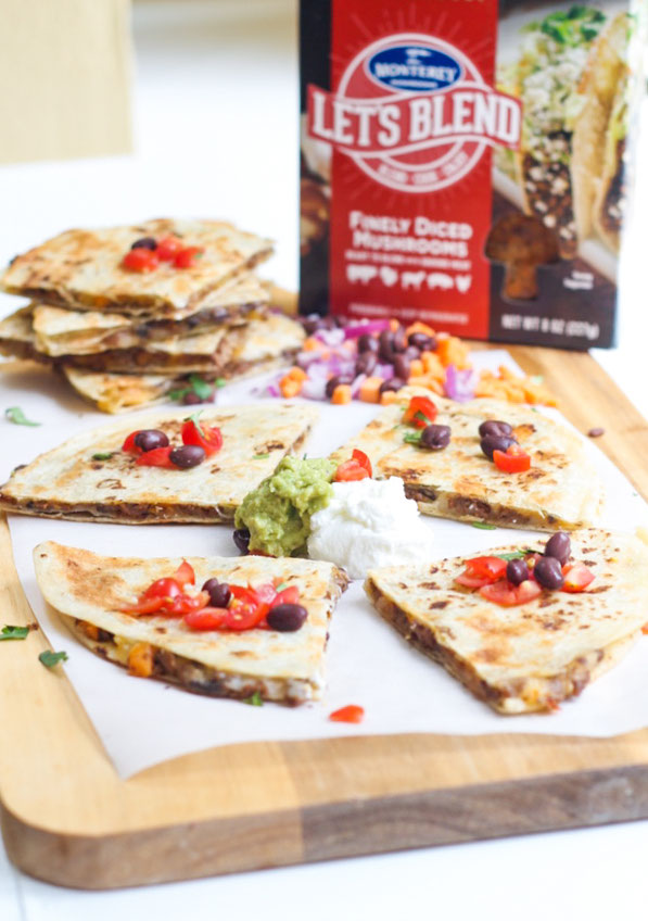 These freezer-friendly quesadillas are packed with protein plus a nutrition boost from the flavorful filling with beef, mushrooms, sweet potatoes, and black beans. Great weeknight dinner recipe ready in 10 minutes!