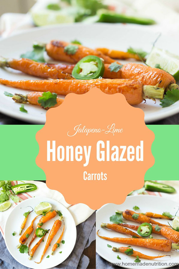 Jalapeno-lime honey glazed carrots are the perfect spring veggie side dish!