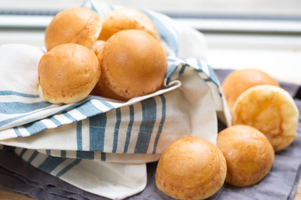 These easy baked cheese puffs are a perfectly pop-able treat for parties, picnics, or for snacking! They're easy to make and are naturally gluten free!