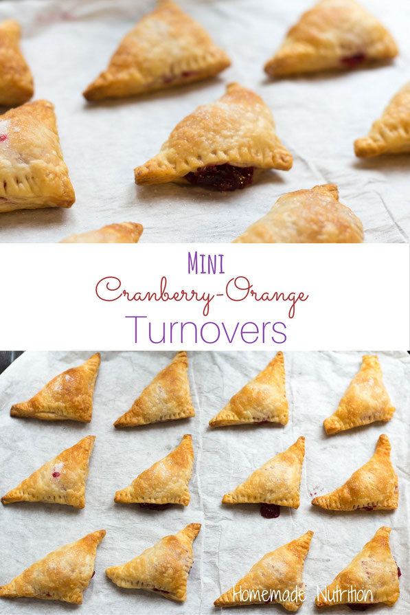 These mini cranberry-orange turnovers are a festive and flavorful dessert for holiday gatherings!