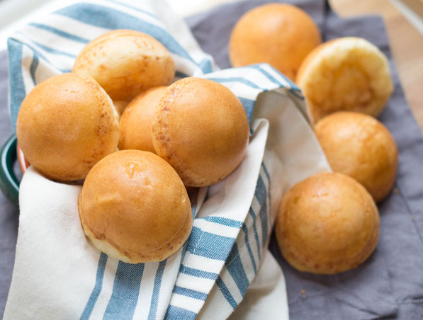 These easy baked cheese puffs are a perfectly pop-able treat for parties, picnics, or for snacking! They're easy to make and are naturally gluten free!