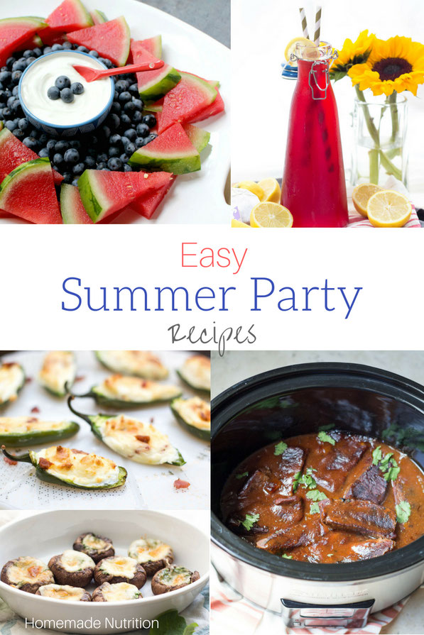 Happy summer! If you're headed to a BBQ or party, here are some delicious, easy, and healthy summer recipes to share!