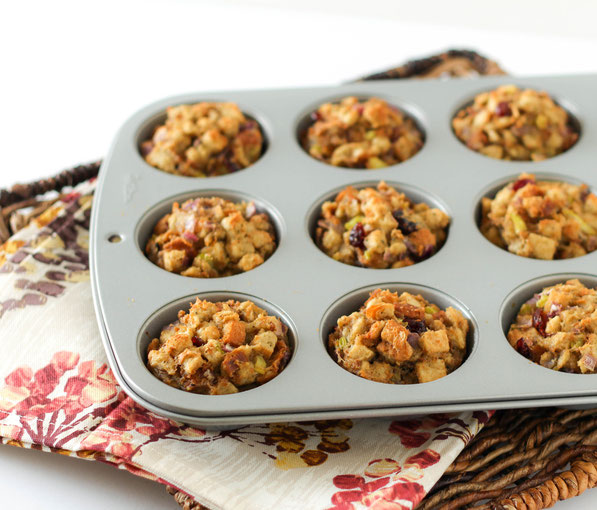 Easy swaps for healthy stuffing...stuffing muffins!