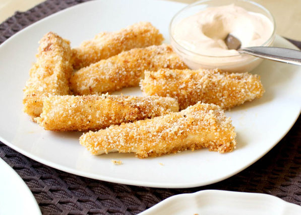 These homemade baked Southwestern fish sticks are easy to make with just five main ingredients and taste so much better than any frozen store bought version! Plus an easy Soutwestern ranch dipping sauce on the side!