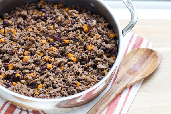 These freezer-friendly quesadillas are packed with protein plus a nutrition boost from the flavorful filling with beef, mushrooms, sweet potatoes, and black beans. Great weeknight dinner recipe ready in 10 minutes!