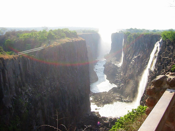 Bei den Victoria Falls