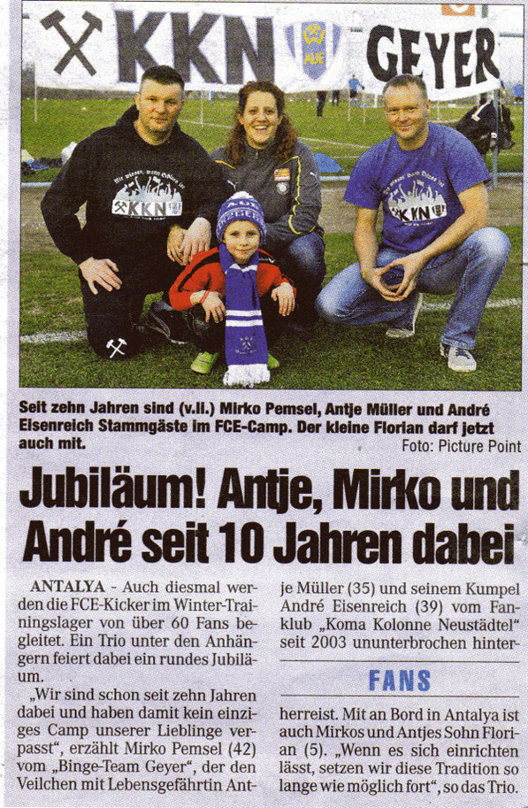 Chemnitzer Morgenpost 19.01.2013