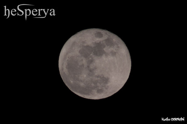 La splendida luna piena di quella sera a Villa Mina della Scala (CR) - 23.01.16