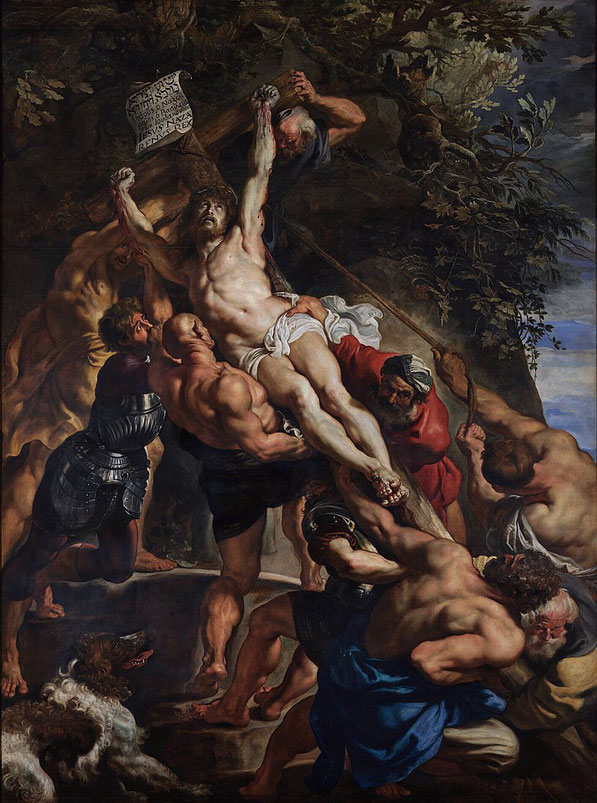 Самые известные картины Рубенса - воздвижение креста
