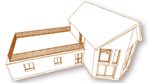 Plans d’extension en ossature bois pour maison individuelle, réalisés pour un maître d’œuvre en région Champagne-Ardenne (Aube) par O Coeur des Plans