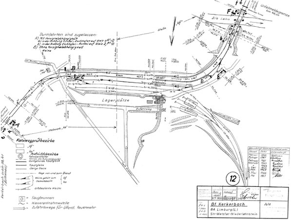 DB Bahnhof Kerkerbach Stand 1967