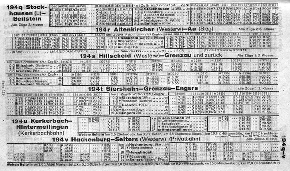 Kursbuch 1942 / 43