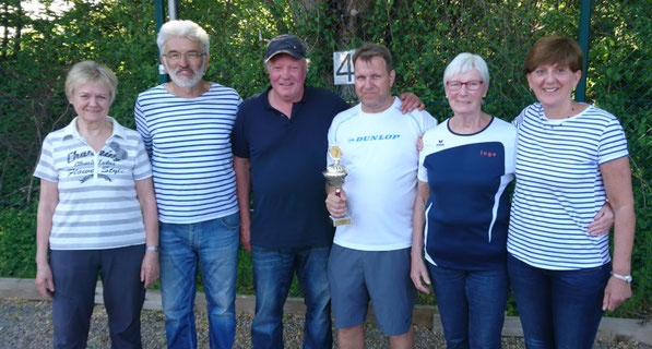 v. l. Ilse Rehberg, Dragoljub Radonjić, Laszlo Goger, Ingo Schürmann, Ingeborg Stier und Birgit Quack