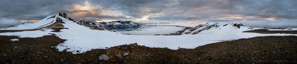 Ódáðahraun, Odadahraun, Askja, Öskjuvatn, Askur, Snow, Austurfjöll, Þorvaldstindur, Thorvaldstindur, Goðahraun, Holuhraun, Bárðarbunga, Panorama, Iceland, Island