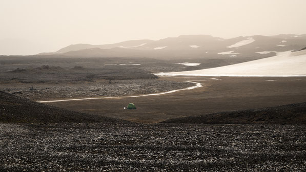 Vatnajökull Nationalpark, Hilleberg Soulo, Tent, Trekking, Dust storm, Askja, Dyngjufjöll