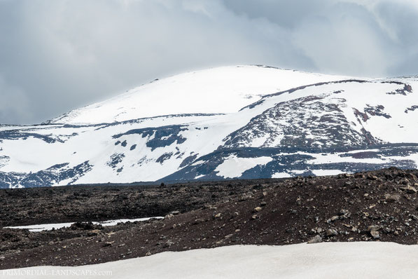 Kollur, Dyngjufjöll, Askja, Útbruni, Snow, Ódáðahraun, Odadahraun, Lava, Iceland, Island