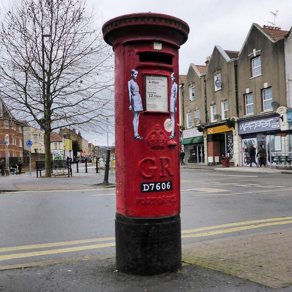 Twiggy Post Box makeover - Bristol, UK
