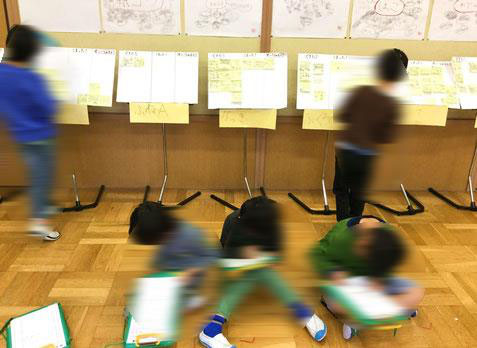 友だちの考えにふれて考え、振り返る