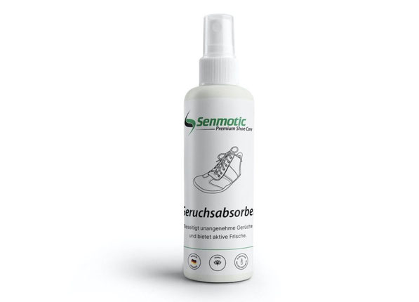 Eine Flasche Geruchsabsorber für Barfußschuhe 