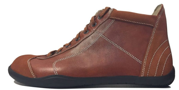 Knöchelhoher Senmotic Barfußschuh aus braunen Leder