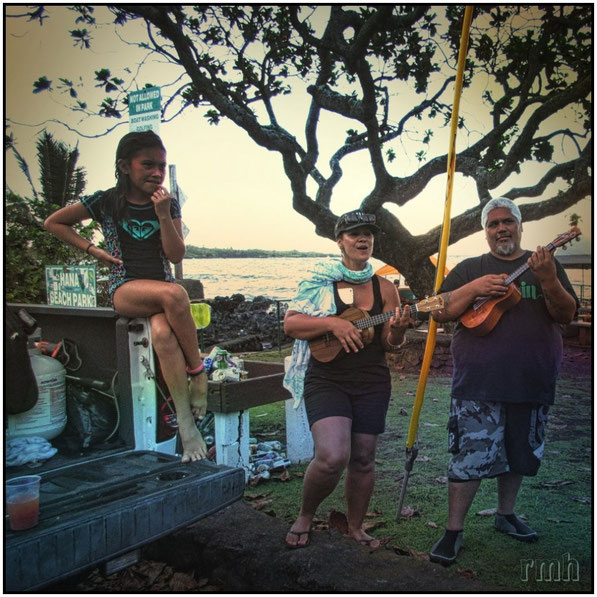 sing-along at the Hana Beach Park, Maui, HI