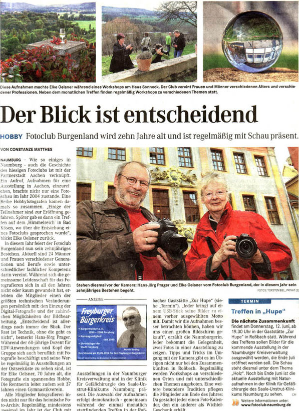 Fotoclub Burgenland wurde 10 Jahre alt ! - NMB Tageblatt 05/2014