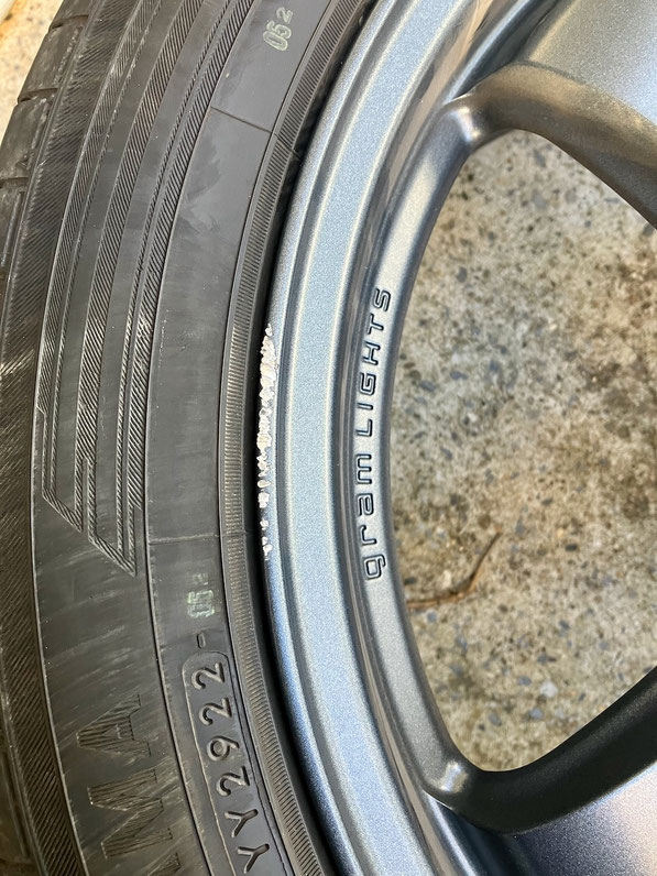 RAYS GL-57CR　ホイールリペア　松戸市　松飛台　トータルリペア ラディックス
