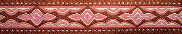 'Lava' braun-rosa-creme - 25 mm
