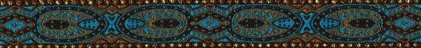 'Pfauenaugen' blau - 15mm