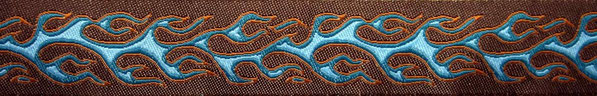 'Flammen' blau - 24 mm