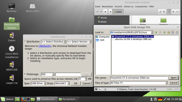 Linux persistent auf USB Sticks installieren - mathebeimueller