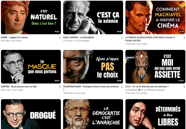 Philosophie. Le précepteur. YouTube. Podcasts philo.