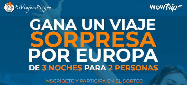 sorteo de viajes por Europa
