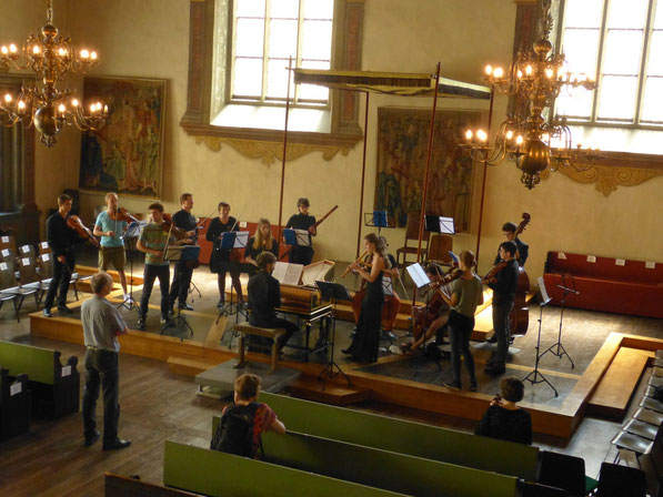 Vor dem Konzert, Tage Alter Musik Regensburg 2014