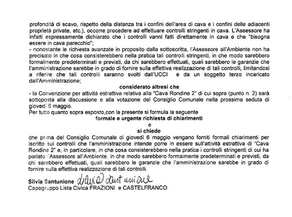interrogazione urgente controlli cave 2