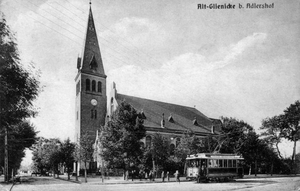 Die hiesige neue Kirche 1909