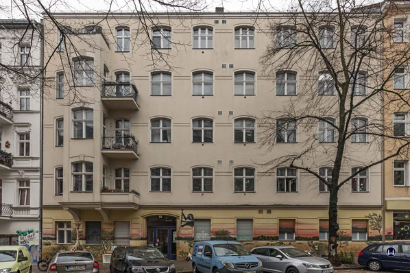 Das Wohnhaus Wissmannstraße 3 (heute Lucy-Lameck-Straße 3) in dem sich Minna Kochs "Dampfwaschanstalt Arnim" befand.