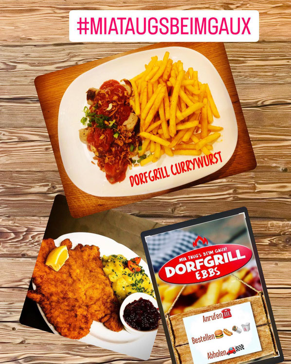 Speisen und Angebote aus der aktuellen Speisekarte vom Dorfgrill Ebbs