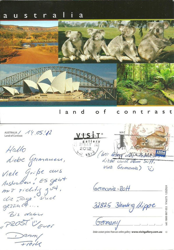 Postkarte aus Australien