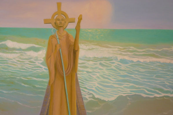 St. Aidan from Iona 70x50cm 