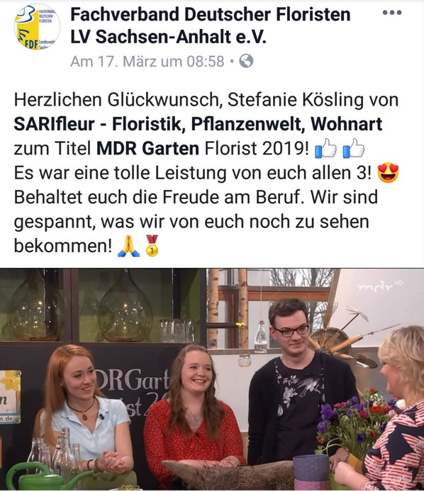 #mdrgartenflorist2019