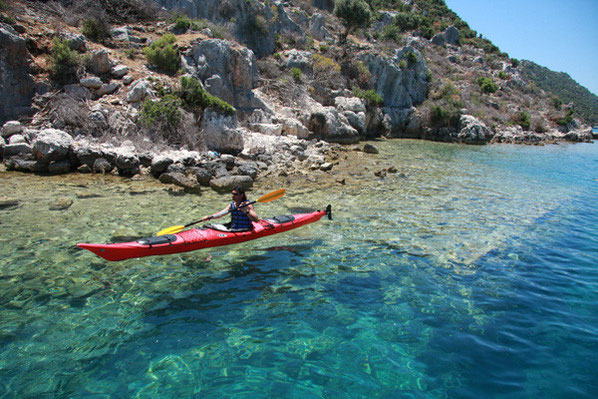 Sea Kayaking über die Sunken City bei Kekova
