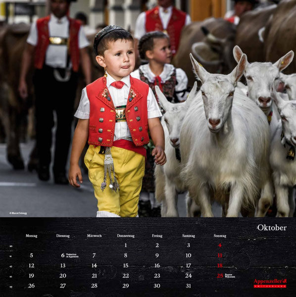 Marcel Schiegg, Kalender, Bildkalender, Appenzeller Käse, Wandkalender