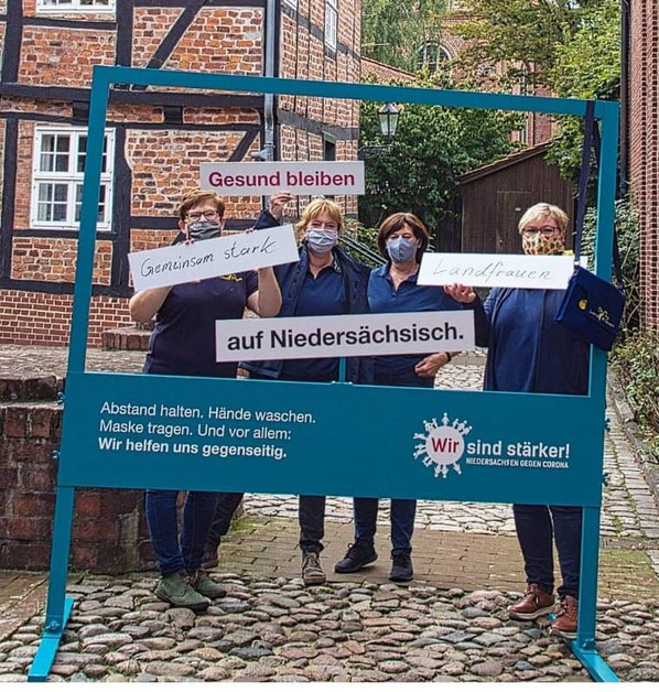 v.l. Petra Behr (KV Stade), Kerstin Wohlers, Elisabeth Alpers-Janke (beide LFV Auf dem Delm), Adelheid Balthasar (KV Stade)