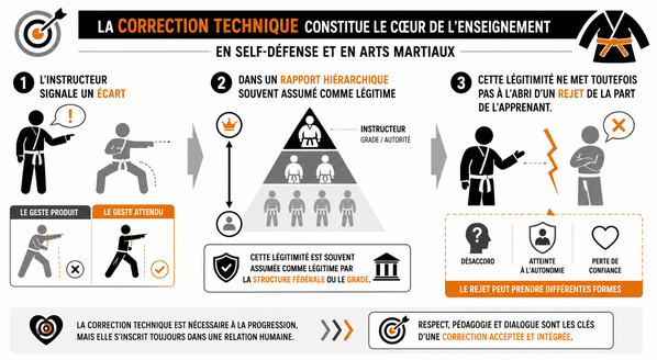 La correction technique en arts martiaux