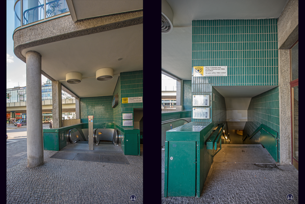 Zugänge neben dem ehemaligen Wertheim - Kaufhaus.