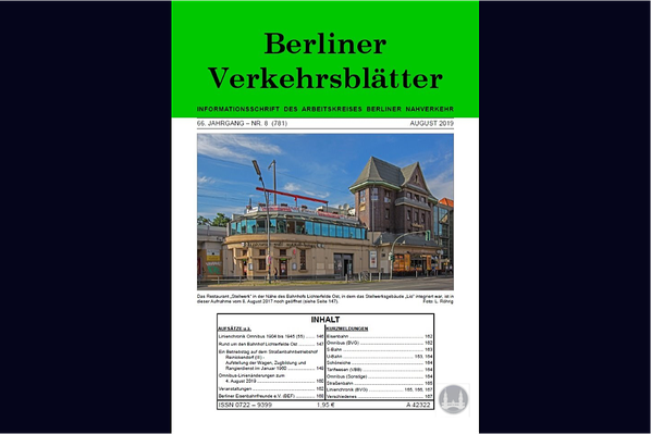 Stellwerk Lio in Berlin Lichterfelde - Ost. Artikel in den Berliner Verkehrsblättern.