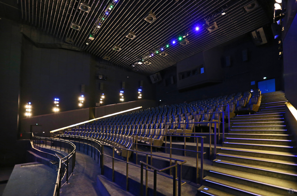 CineStar Kino im Sony Center Berlin. Blick in den IMAX - Saal.